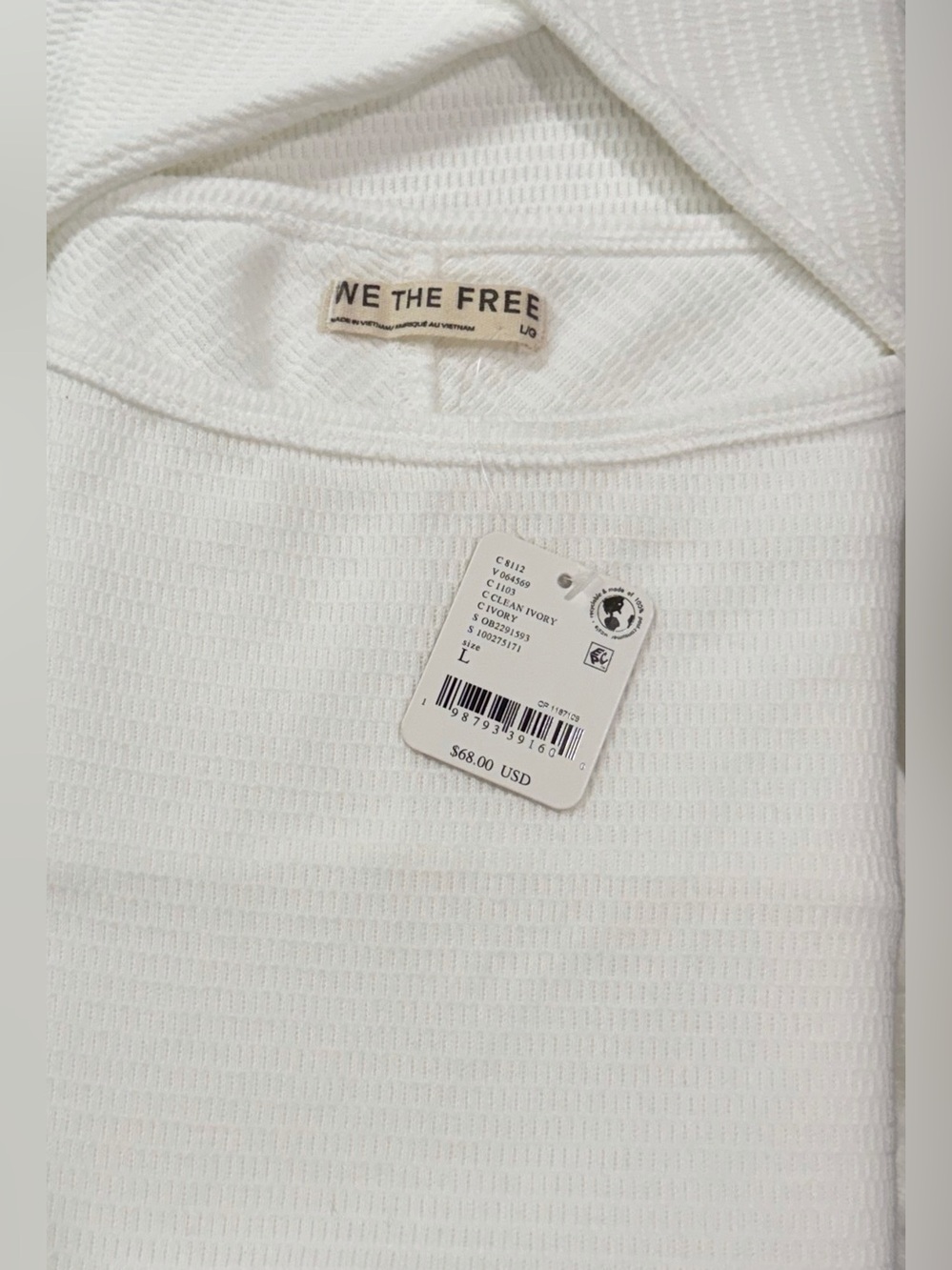 Free People We The Free Jess Long Sleeve - Clean Ivory - Picture 8 of 9